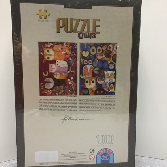 BRAND NEW! D-TOYS puzzle 1000 pces - Owls - Picture 2 of 4